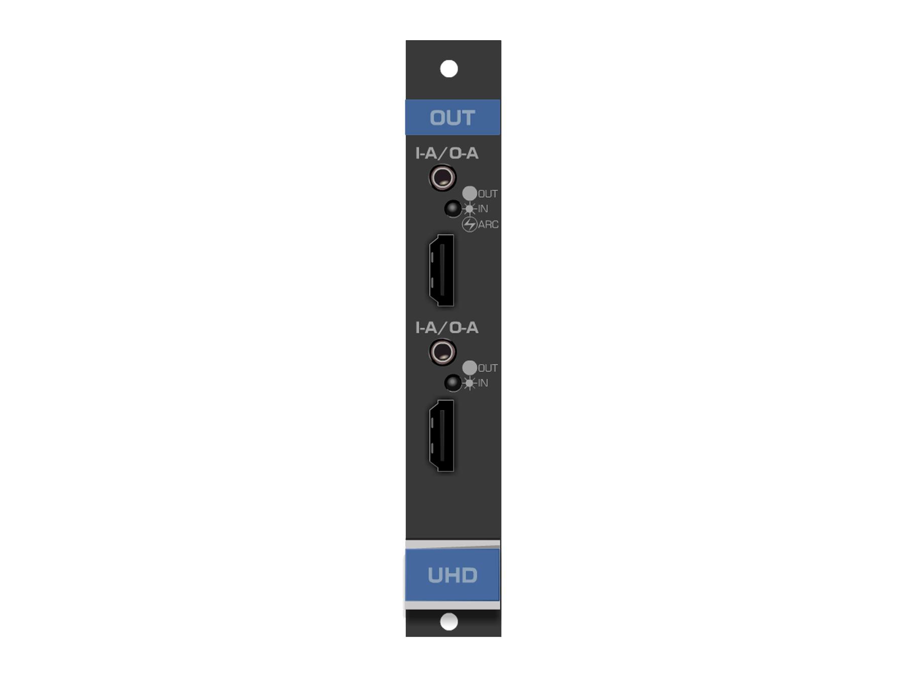 UHDA-OUT2-F16 2-Output 4K HDMI with Selectable Analog Audio Card for VS-1616D Matrix Switcher (F-16) by Kramer