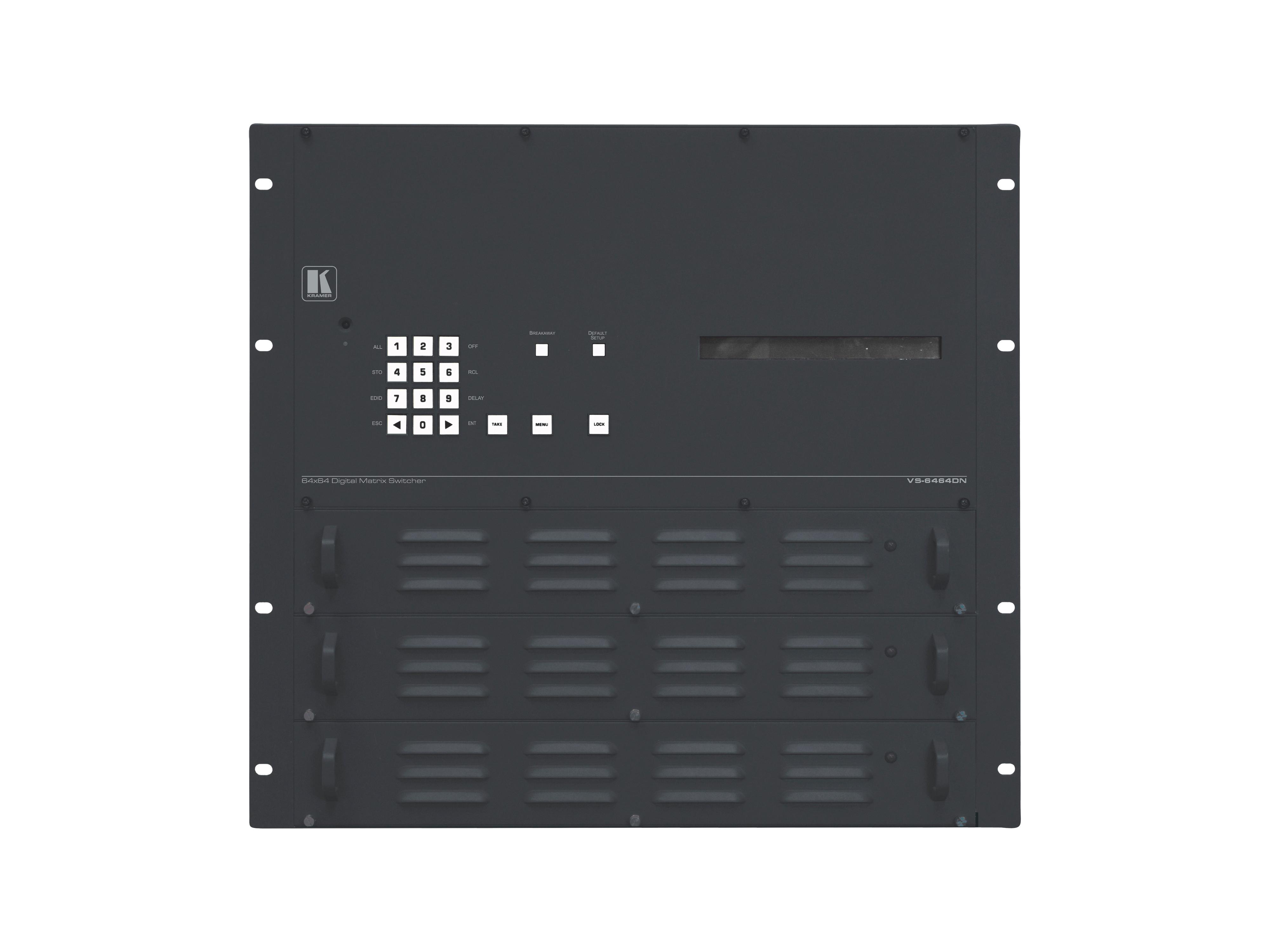 VS-6464DN-EM 8x8 to 64x64 Modular Multi-Format Managed Digital Matrix Switcher by Kramer