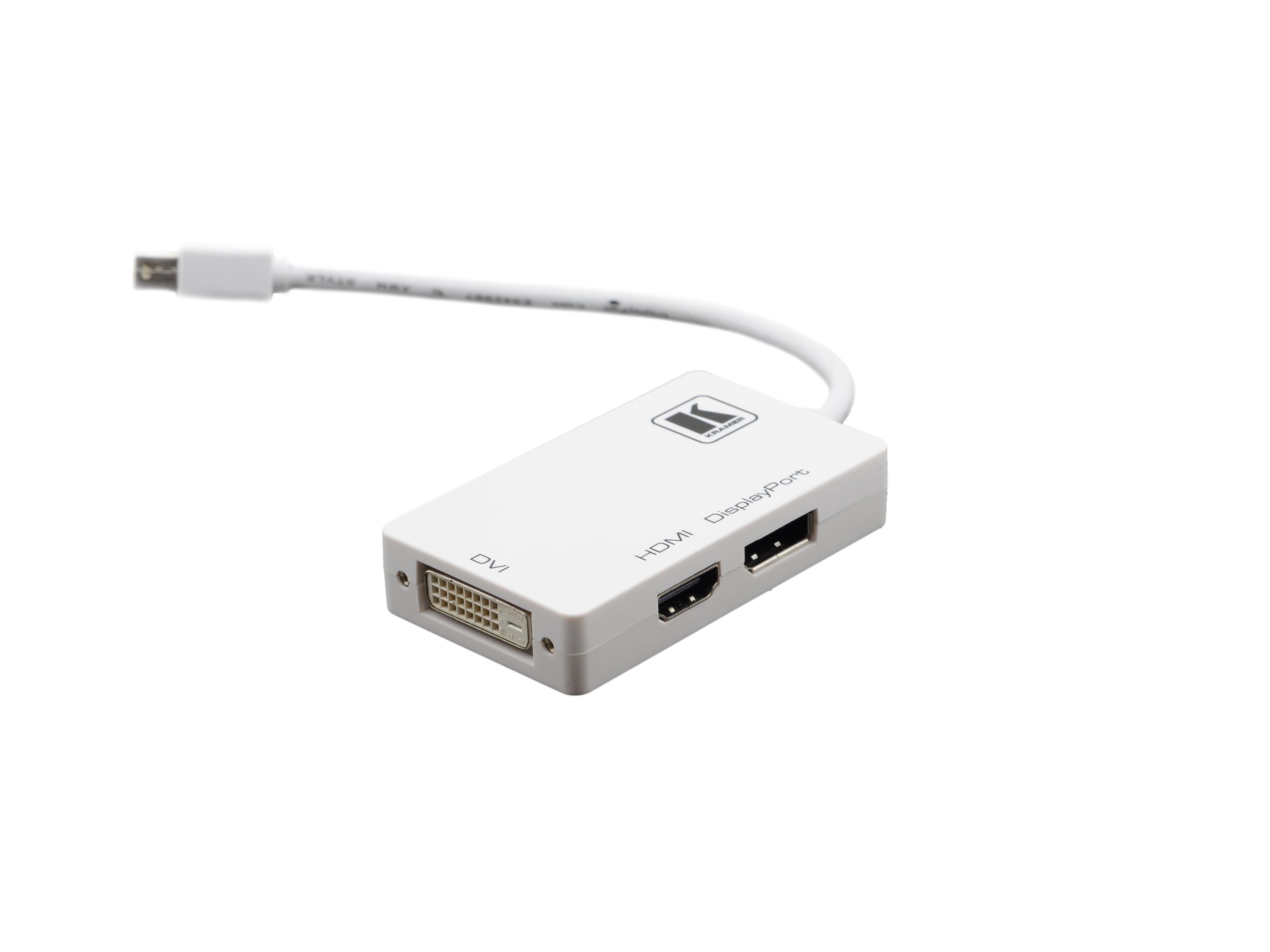 ADC-MDP/M2 Mini DisplayPort to DVI/HDMI or DisplayPort Adapter Cable by Kramer