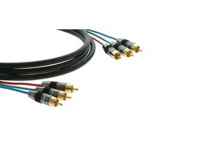 C-R3VM/R3VM-3 3 RCA (M) to 3 RCA (M) Cable (3 28 AWG Mini Coax for Component Video) - 3ft by Kramer