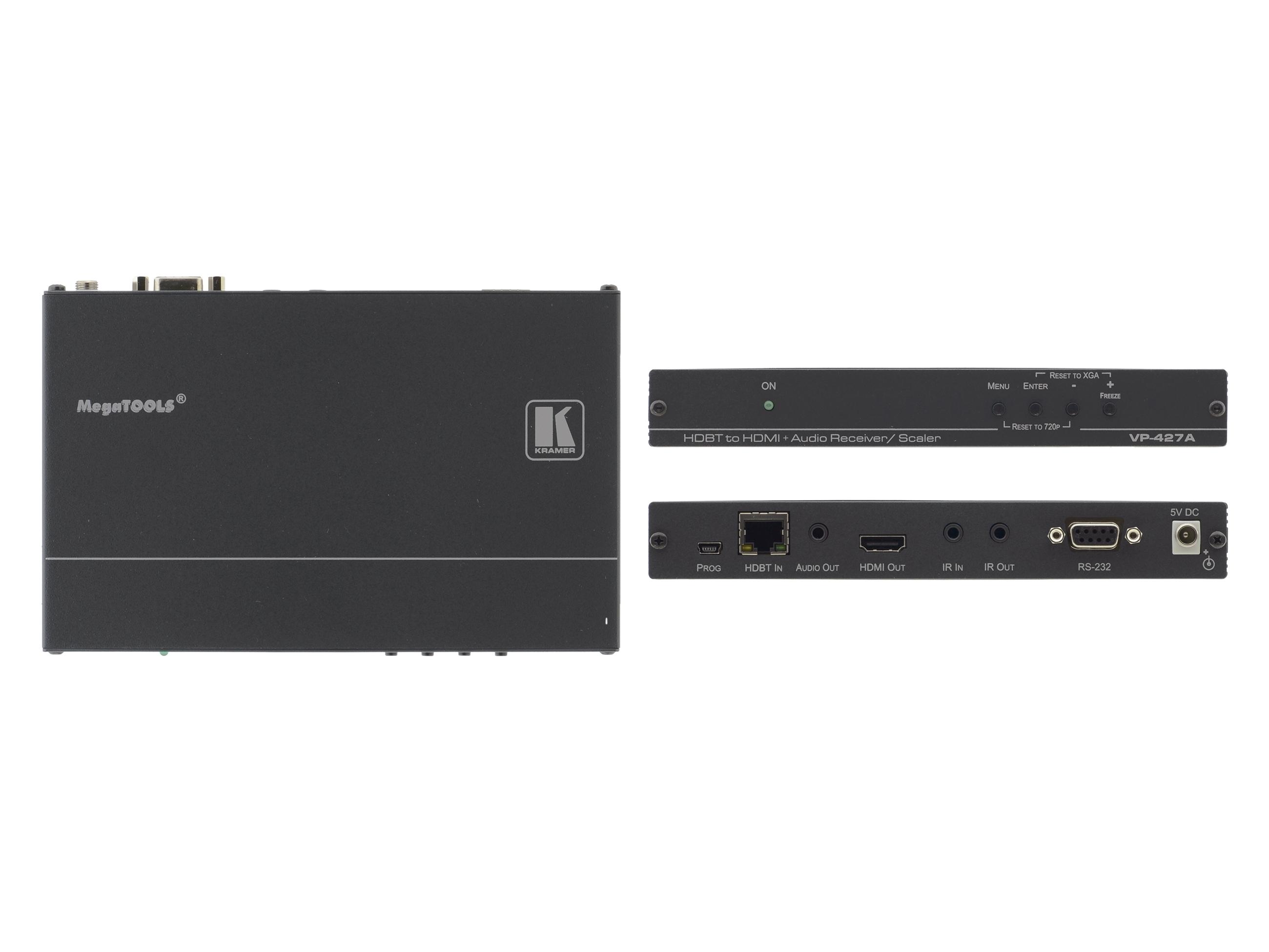 VP-427A HDBaseT to HDMI and Audio ProScale Receiver/Scaler by Kramer