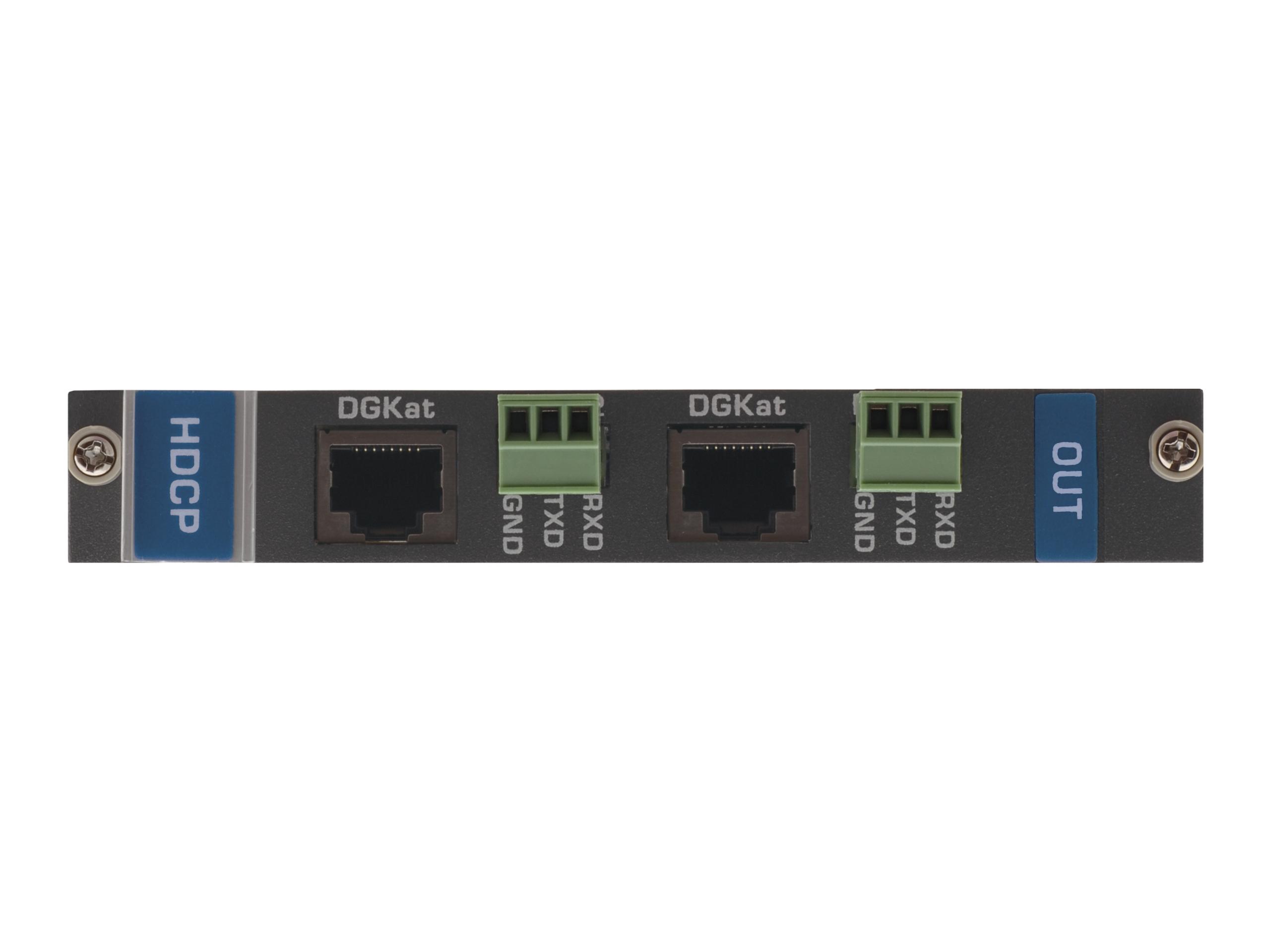 DGKat-OUT2-F16 2-Output HDMI/RS-232 Input over DGKat Card (F-16) by Kramer