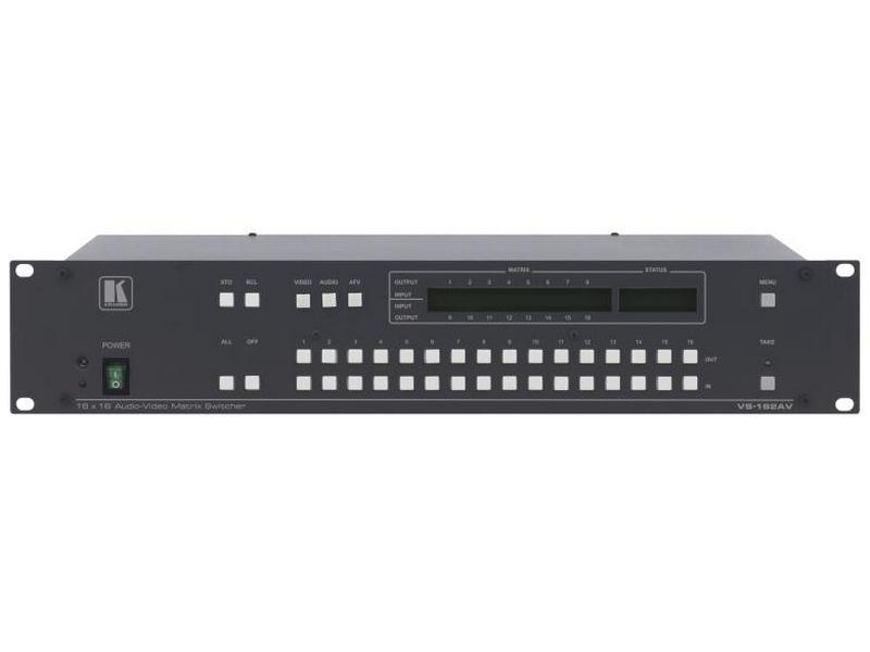 VS-162AV-b 16x16 Composite Video and Balanced Stereo Audio Matrix Switcher by Kramer