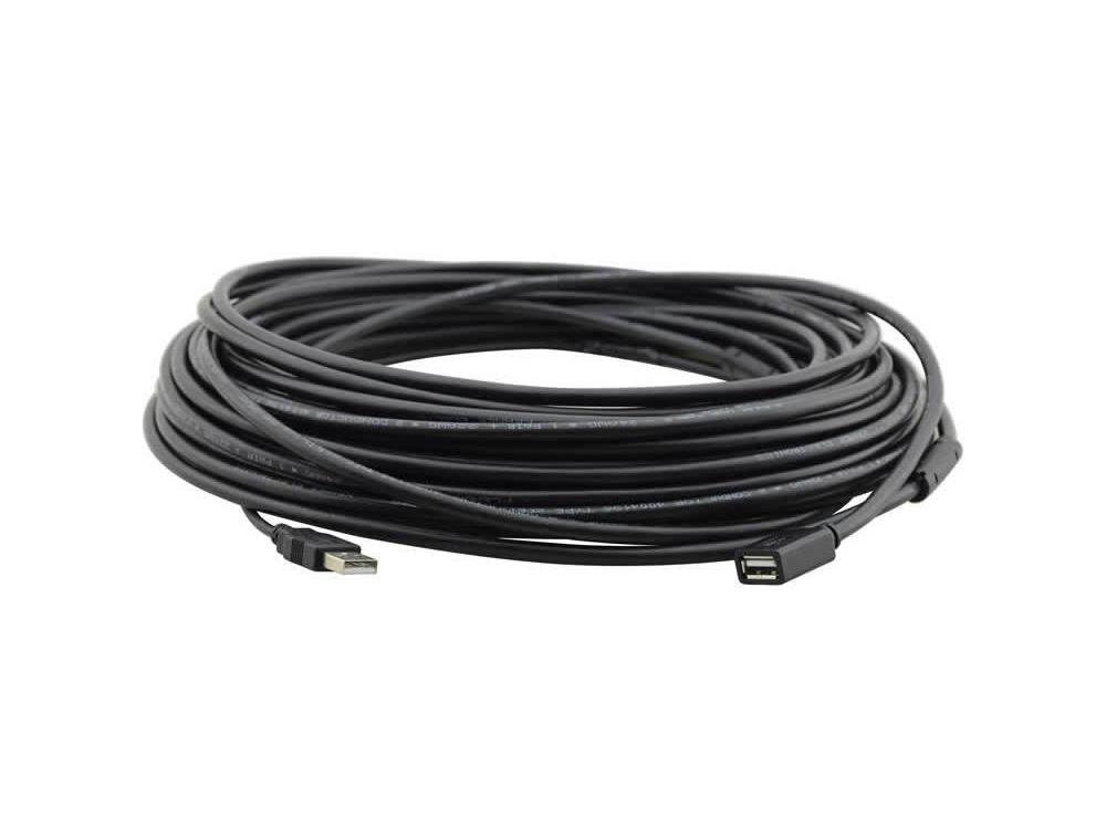 CPA-UAM/UAF-25 Plenum Rated USB-A (M) to USB-A (F) Active USB Extension Cable - 25ft by Kramer