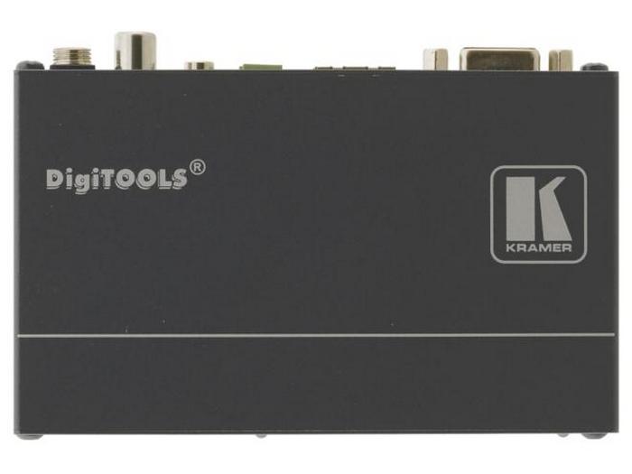 TP-124-od-b VGA Video/Stereo and S/PDIF Audio and RS-232 over Twisted Pair Receiver with EMP Protection by Kramer