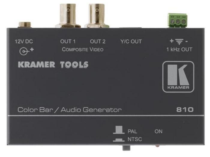 810 Composite Video and s-Video Color Bar/Audio Tone Generator by Kramer