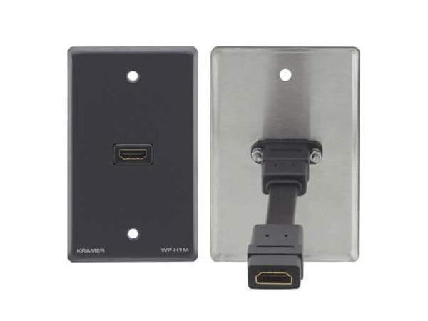 WP-H1M(G) HDMI (F) to HDMI (F) Wall Plate/Gray by Kramer