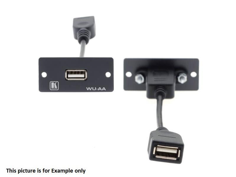 WU-AA(B) USB-A to USB-A Insert/Black by Kramer
