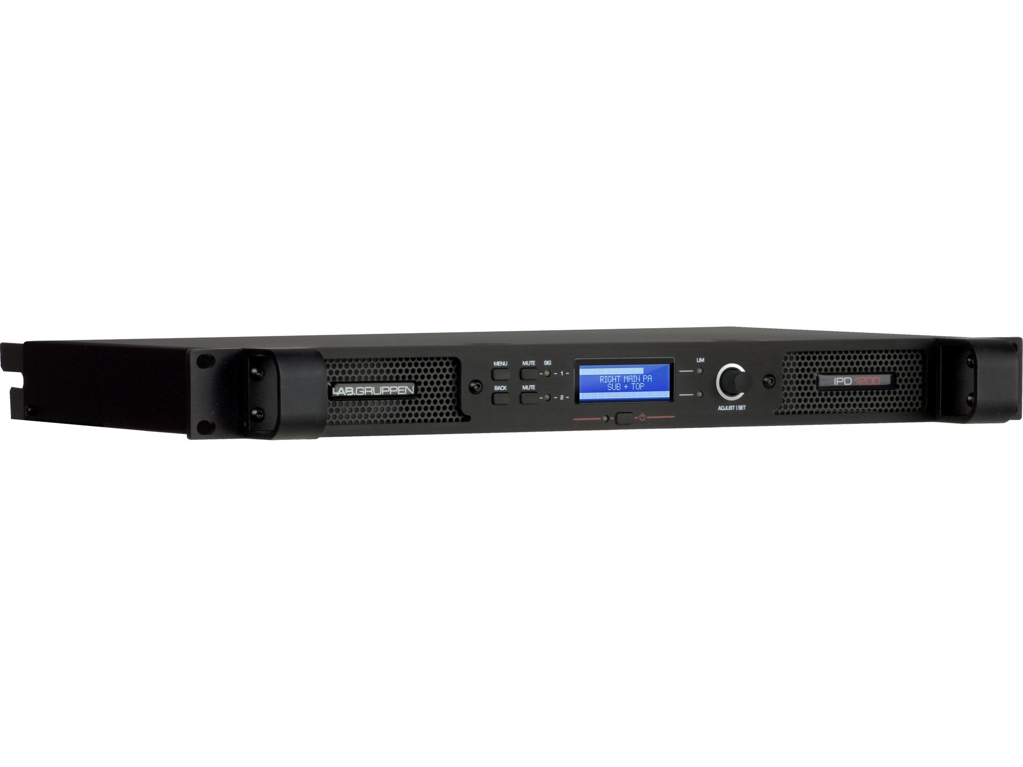 IPD 1200 Compact 1200 Watt 2-Channel DSP Controlled Power Amplifier by Lab.gruppen