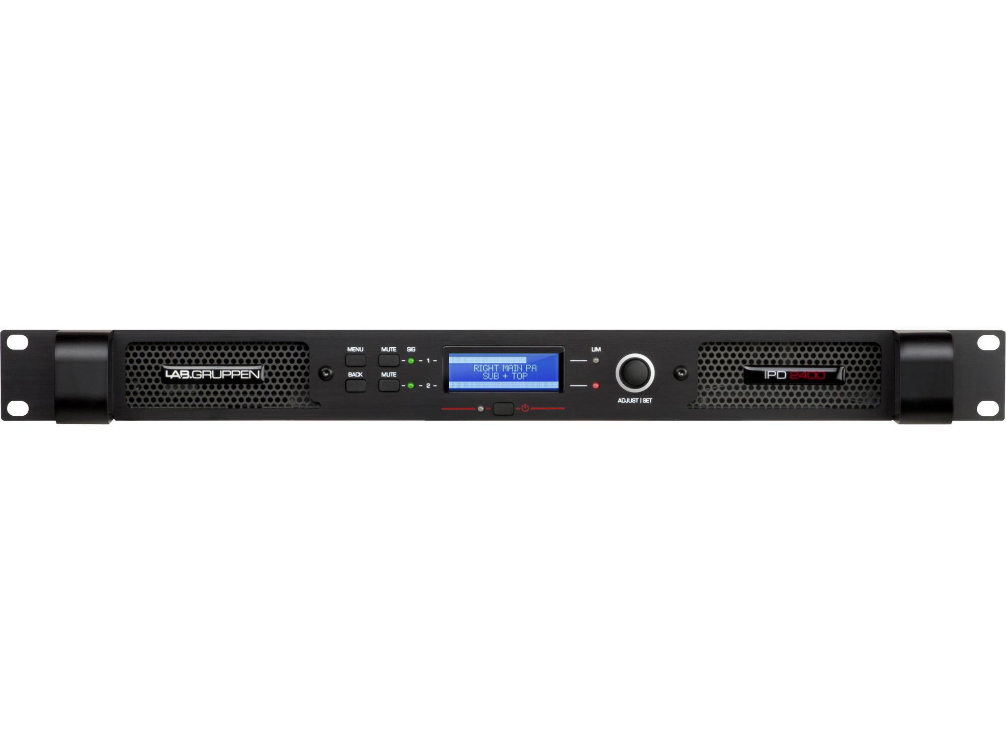 IPD 2400 Compact 2400 Watt 2-Channel DSP Controlled Power Amplifier by Lab.gruppen