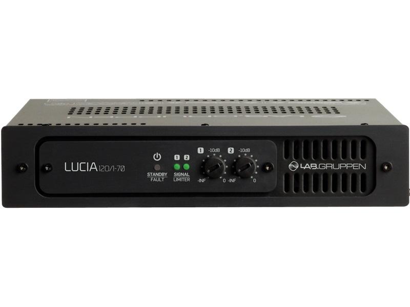 LUCIA 120/1-70 US Compact Mono 120W Amplifier for High Impedance 70V Installation Applications/US by Lab.gruppen