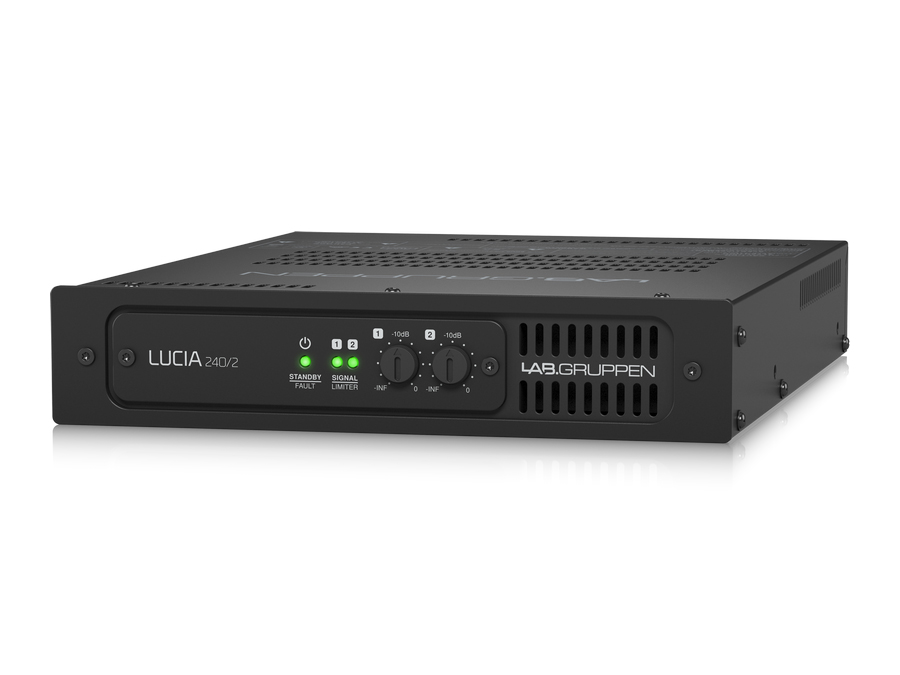 LUCIA 240/2 Compact 2 x 120 W Amplifier for Installation Applications by Lab.gruppen