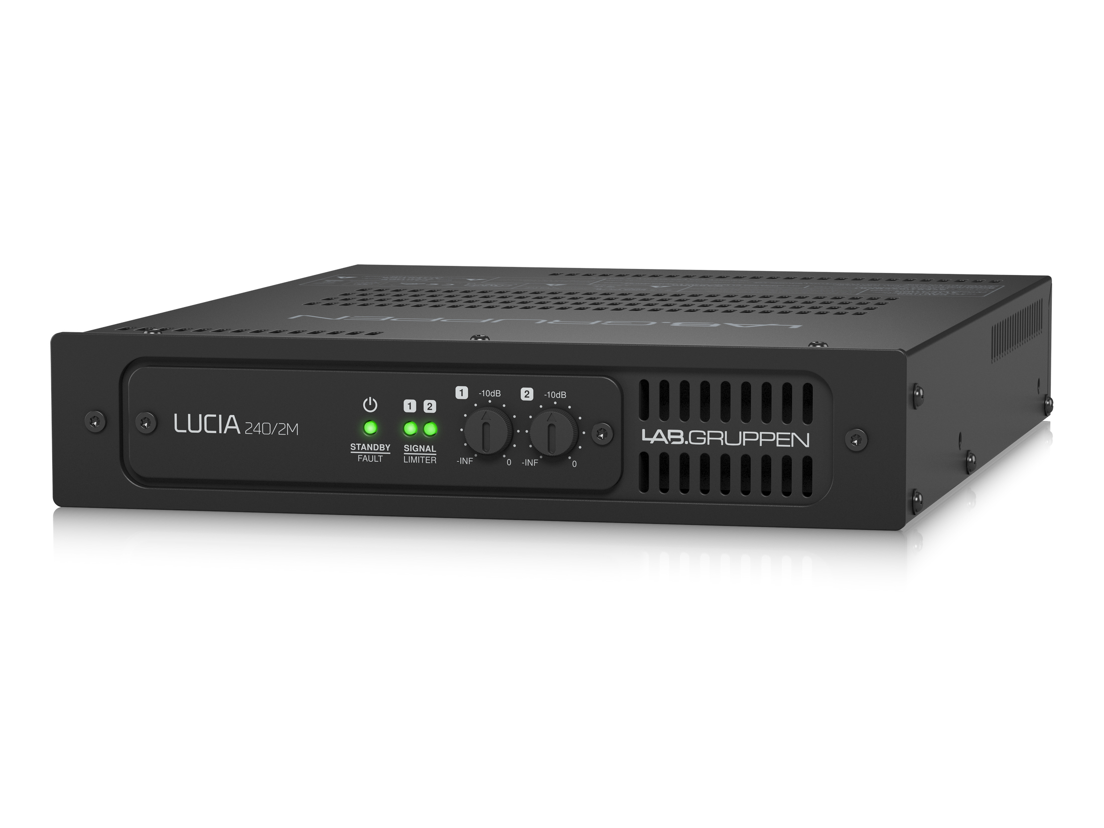 LUCIA 240/2M Compact 2 x 120 W Matrix Amplifier for Installation Applications by Lab.gruppen
