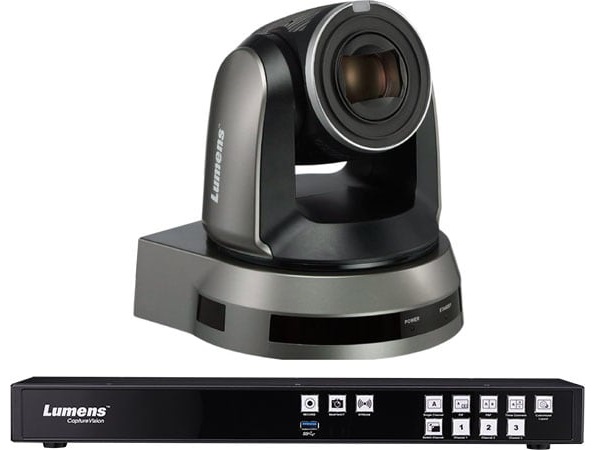 LC200Bundel61PB CaptureVision System with 2x (VC-A61PB) 4K UHD Pan/Tilt/Zoom (PTZ) IP Camera (Black) by Lumens