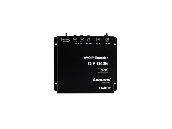 OIP-D40E Long-Distance IP-Based A/V Transmission 1G AVoIP Encoder by Lumens