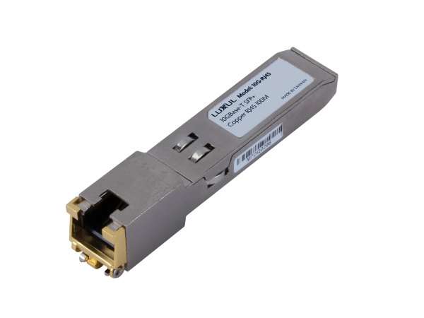 10G-RJ45 10GBASE-T RJ-45 SFP  Module 30m Over Cat6a/7 Cable by Luxul