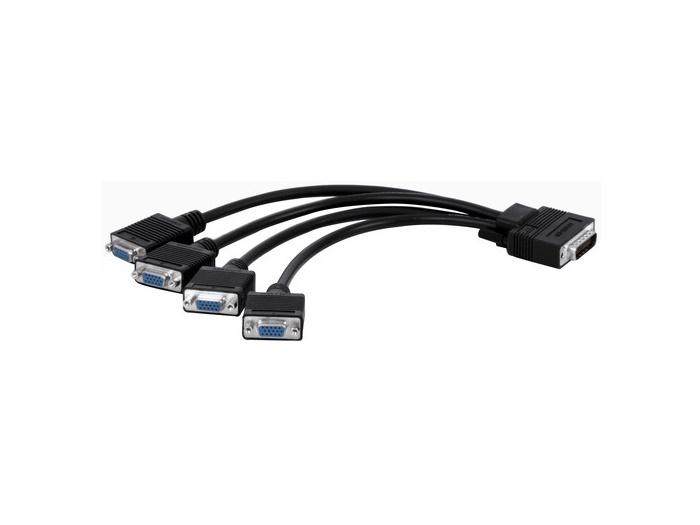 CAB-L60-4XAF 1ft/0.3m Quad Analog Upgrade Cable by Matrox