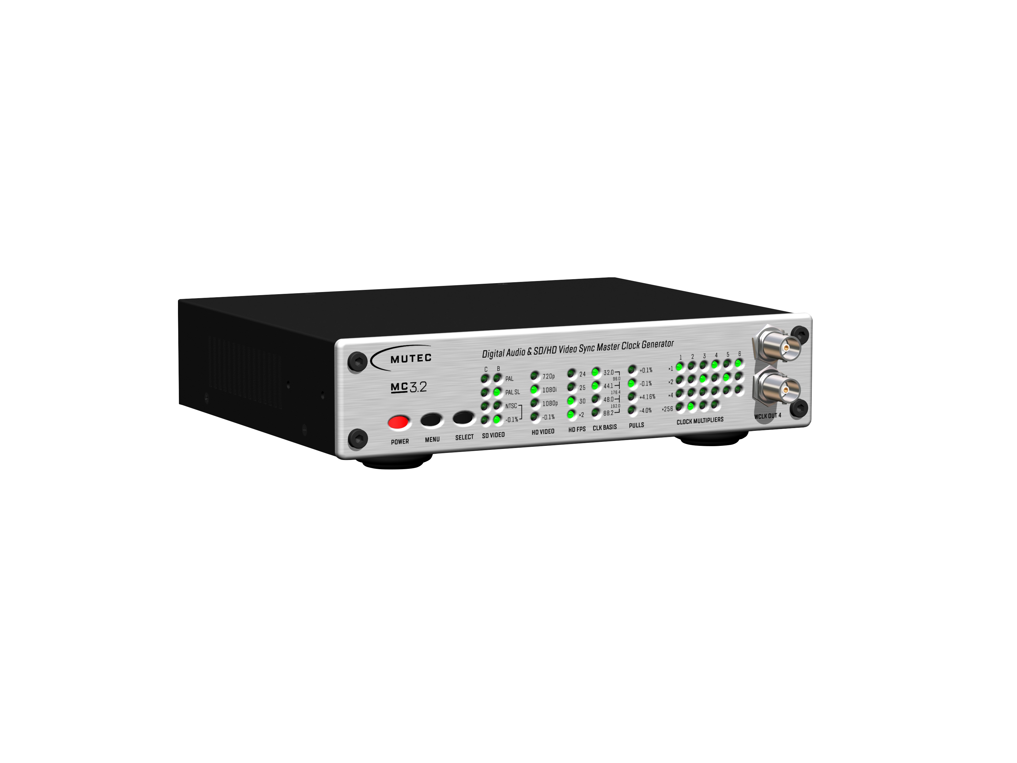 MC3.2 Digital Audio and SD/HD Video Sync Clock Generator by Mutec