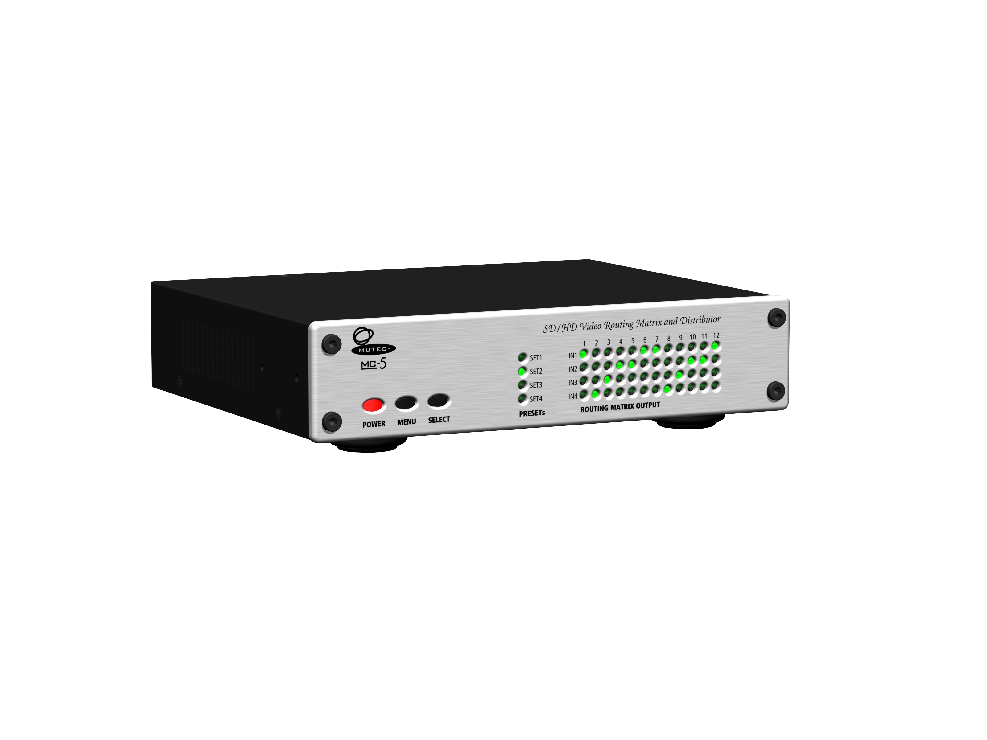 MC5 SD/HD Video Routing Matrix and Distributor by Mutec
