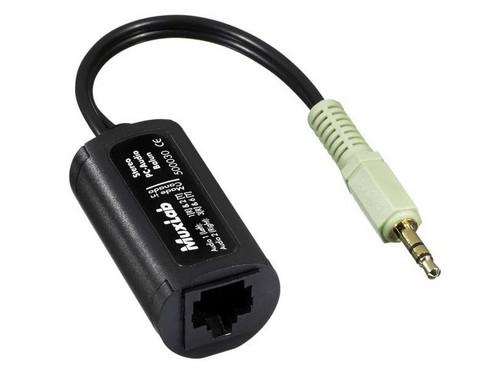 500030 Stereo PC Audio 3.5mm Balun Up to 5000 ft via Cat 5/6 UTP by Muxlab