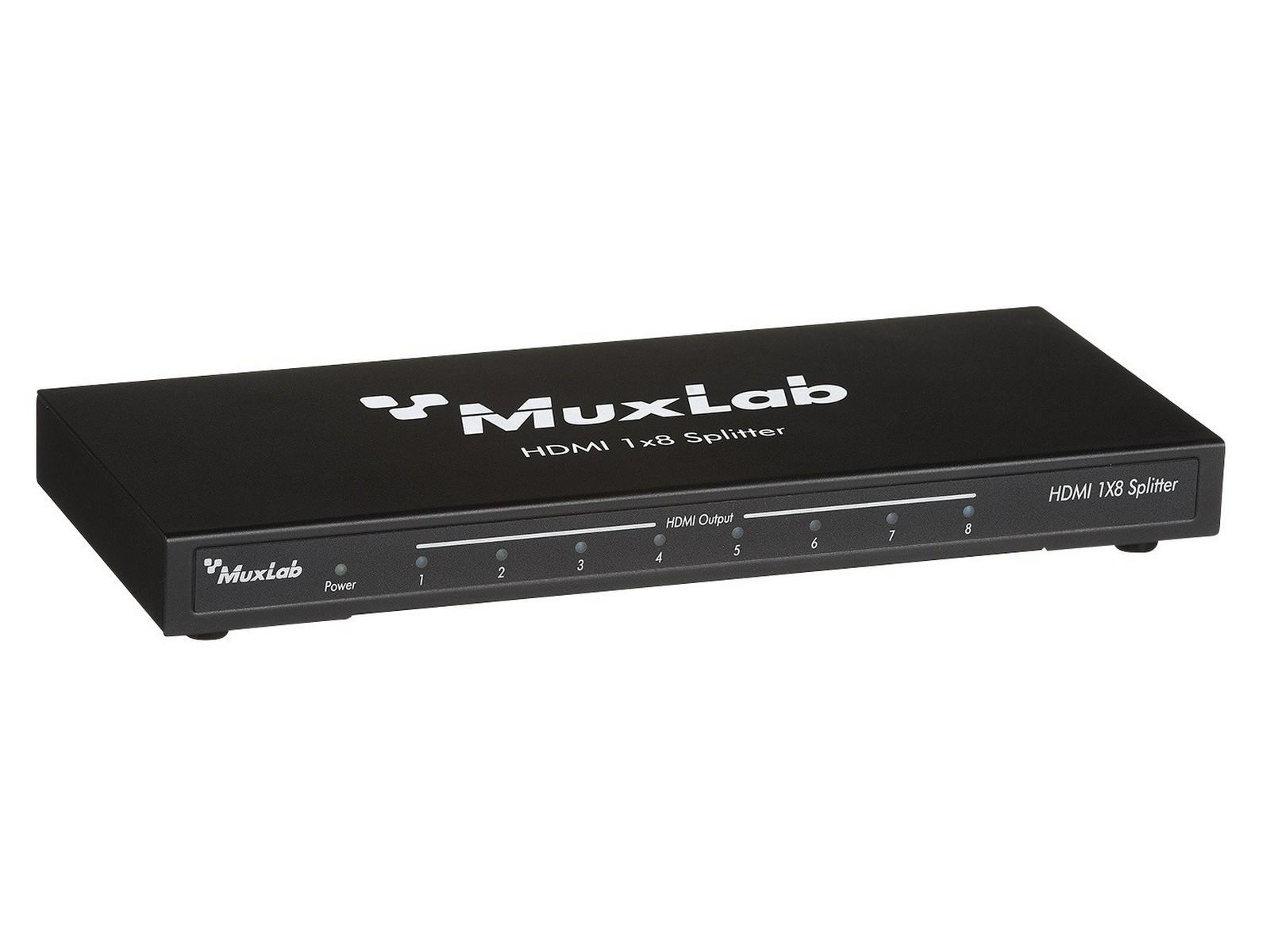 500422 1x8 HDMI 4k Splitter 25 to 340 MHz by Muxlab