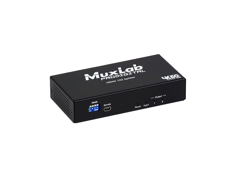 500425 4K/60 HDMI 1x2 Splitter by Muxlab
