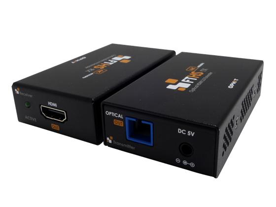 FTHS 200m/656ft 4K HDMI 2.0/HDCP 2.2 Optical Extender (Transmitter/Receiver) Set by Ophit
