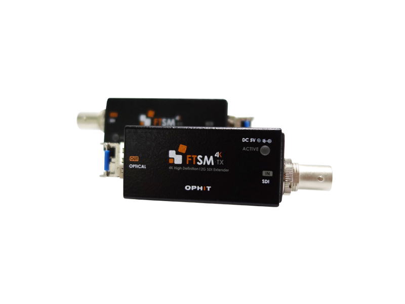 FTSM 4K60 12G-SDI Fiber Optic Extender (Transmitter/Receiver) Set up to 5Km by Ophit