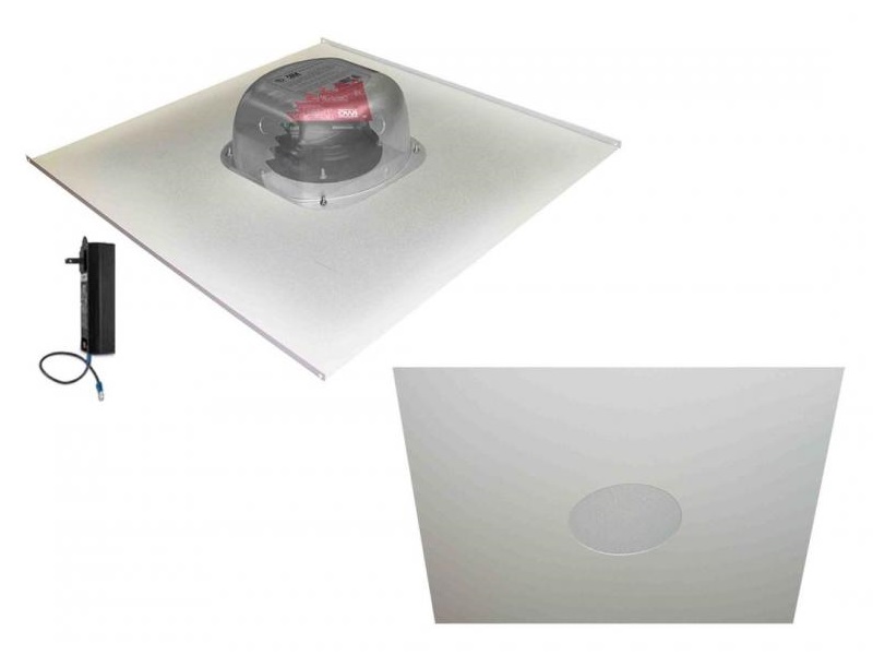 2X2VG-HDTR62 Series Two Source/Amplified/6.5inch/Drop Ceiling Speakers on a 2X2 Tile/Two Speaker Package by OWI