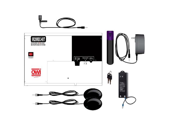 IR20REC-KIT Infrared Wireless Mic Kit for the Amplified Speakers by OWI