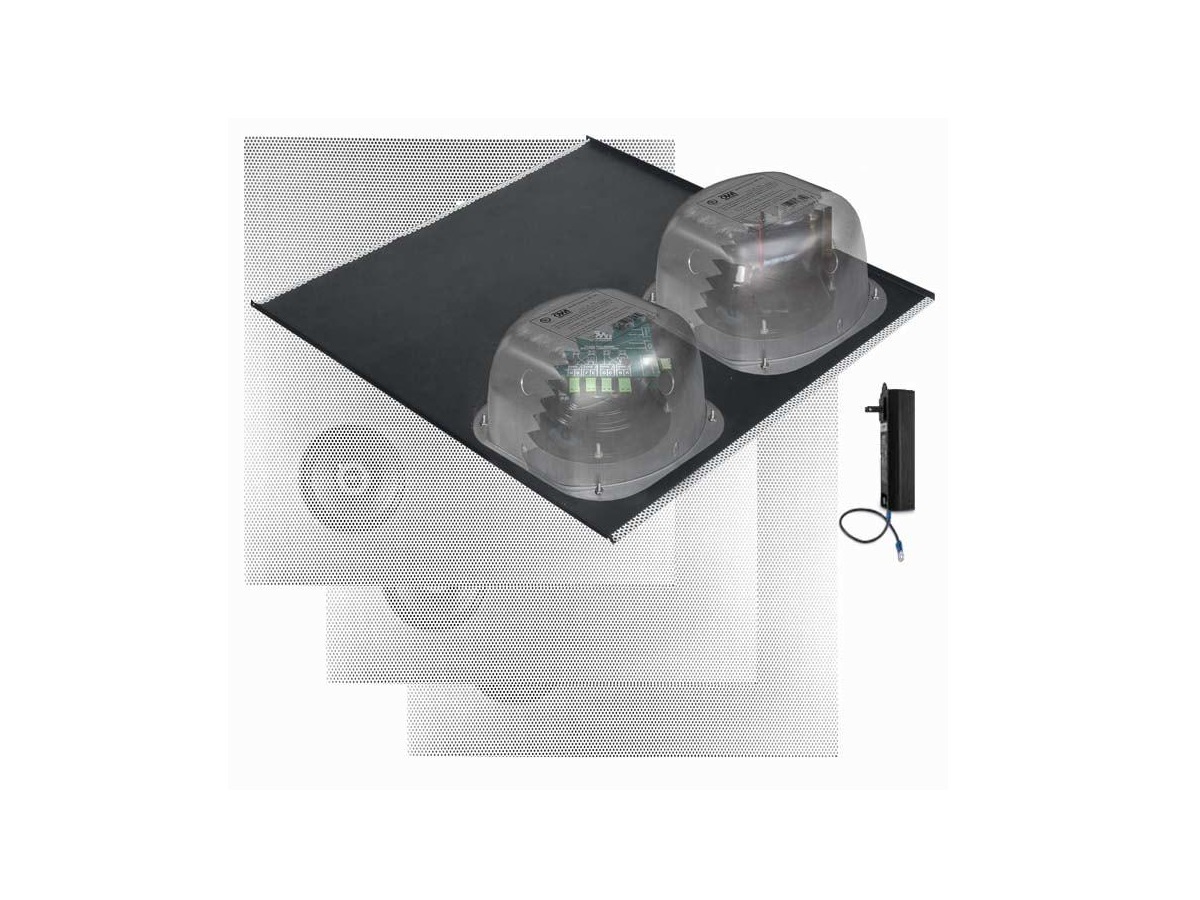 2X2VG-HDER3S64 6.5inch 3 Source Amplified Drop In Full Grill Ceiling Speakers/Four Speaker Package by OWI