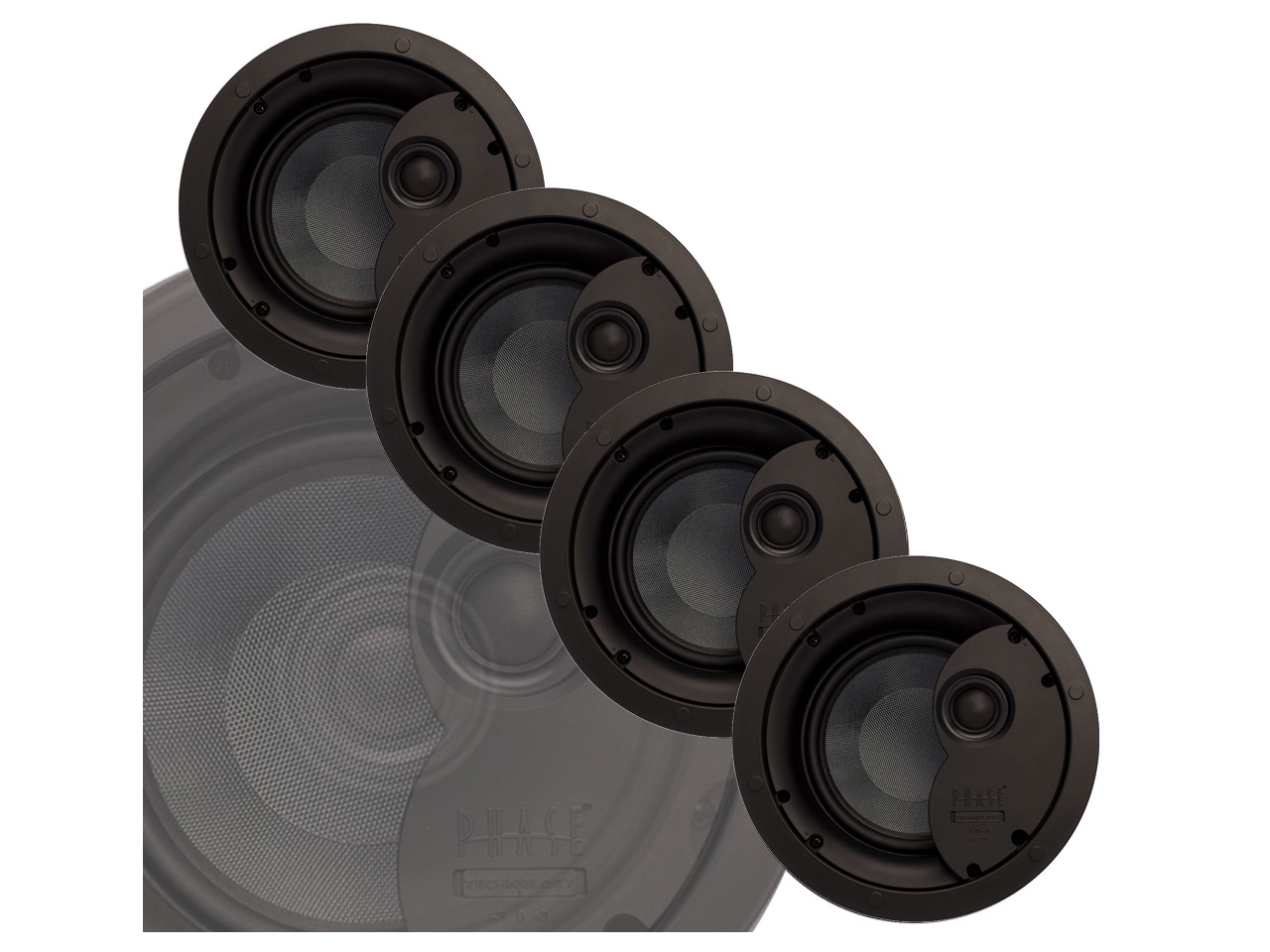 CI6.0 XMP 6.5 inch 2-way Ceiling Speaker Master Pack (4 Units) by Phase Technology