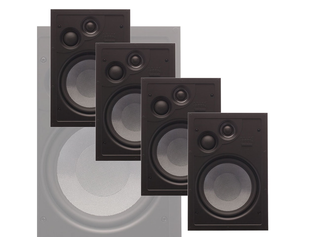 CI70XMP 8 inch 3-way Ceiling Speaker Master Pack (4 Units) by Phase Technology