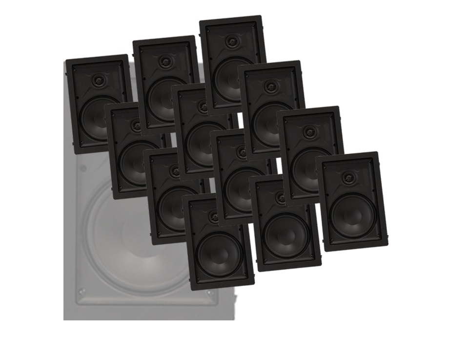 CS-6 IWMP 6 inch 2-way In-Wall Speaker Master Pack (12 Units) by Phase Technology