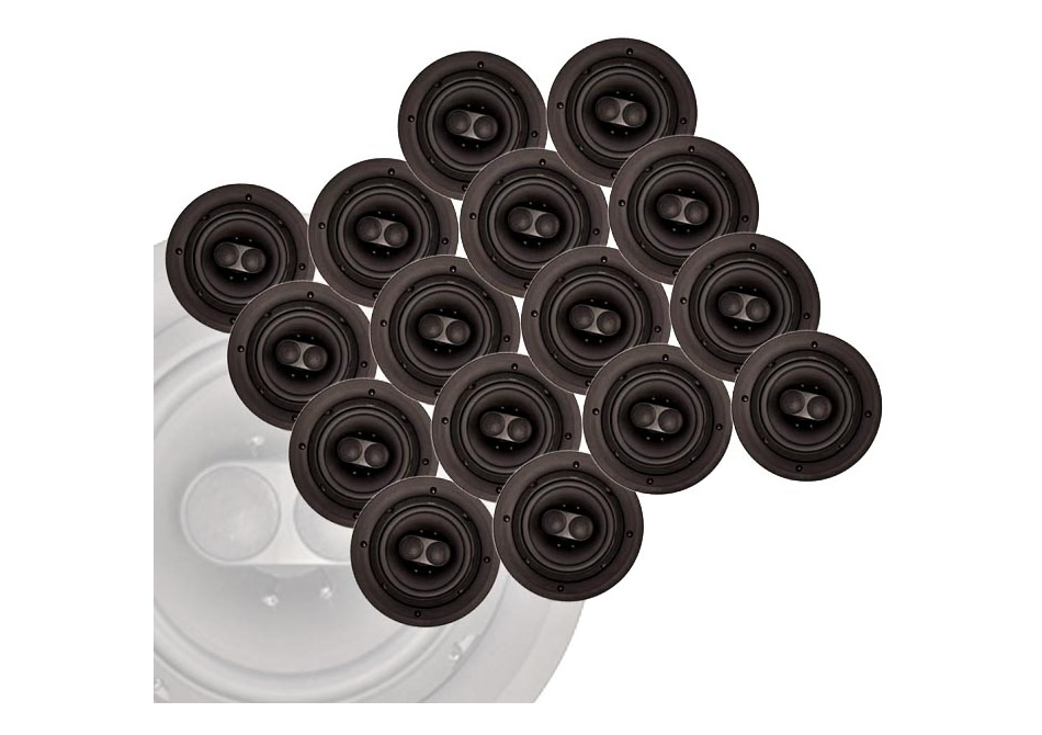 CS-6R DVTMP 6.5" Dual Input In-Ceiling Speaker Master Pack (16 Units) by Phase Technology