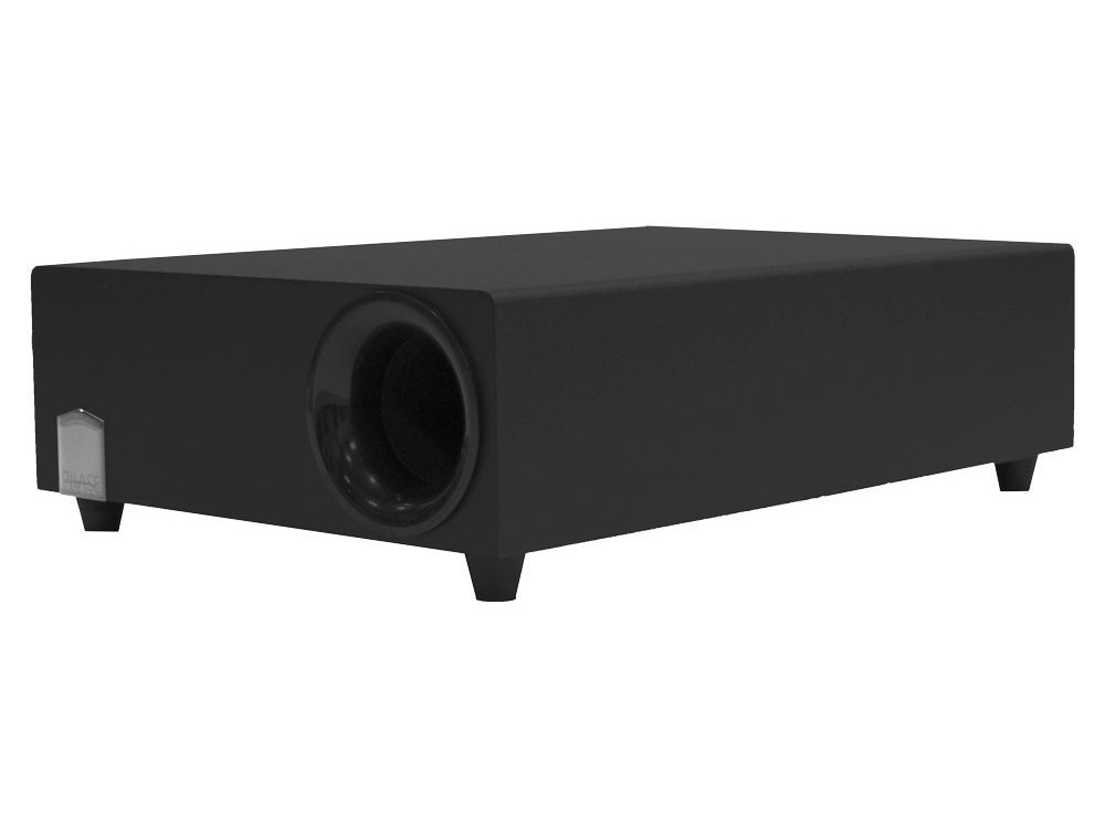 HV101-LP Low Profile 10in Subwoofer/35HZ-200Hz/150W/Black by Phase Technology