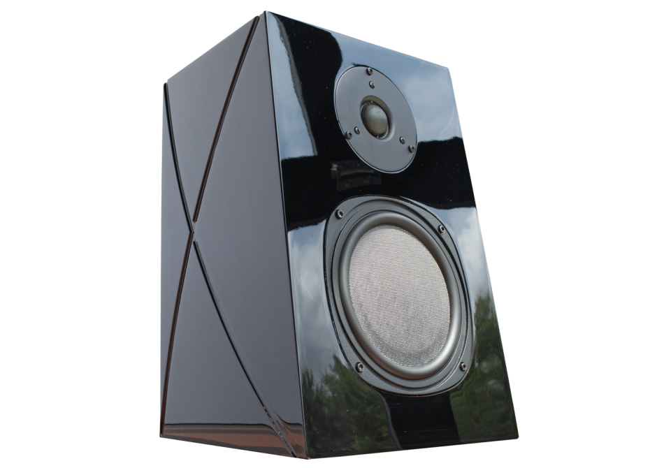 PL150 Premier Lux 6.5” 2-Way Bookshelf Speaker in Black Gloss Finish by Phase Technology