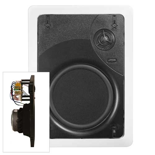 CI60VII Kit 6.5 inch 2-Way In-Wall with Micro-Flange Grille Speaker by Phase Technology