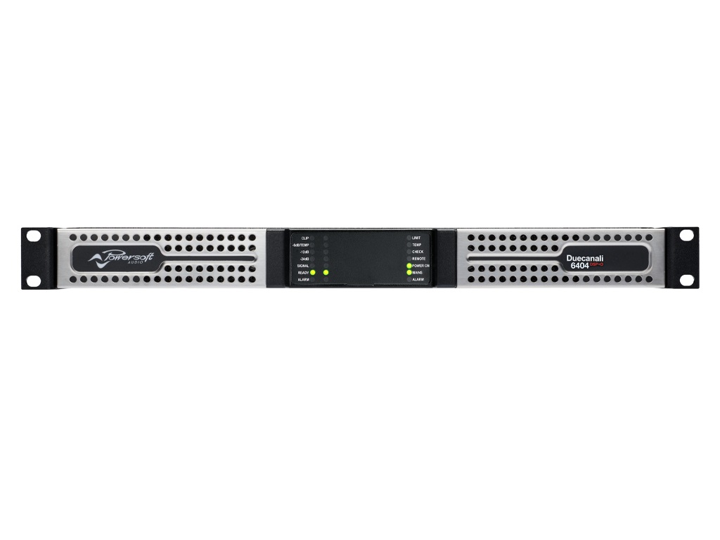 Duecanali 6404 DSP   D 6400W/2-Channel Flexible Amplifier with DSP and Dante by Powersoft