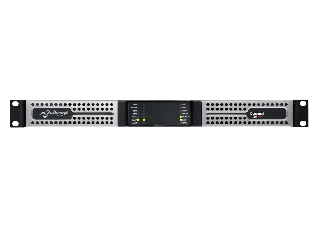 Duecanali 804 DSP   D 800W/2-Channel Flexible Amplifier with DSP and Dante by Powersoft