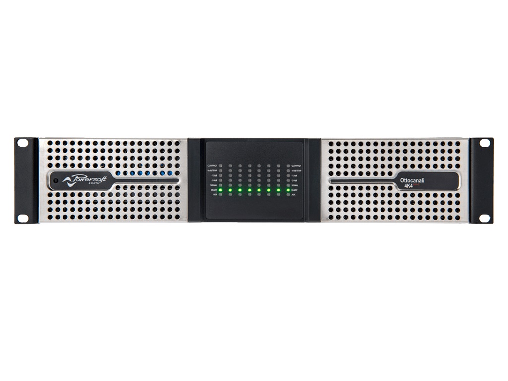 Ottocanali 4K4 DSP D 4000W/8-Channel Flexible Amplifier with DSP and Dante by Powersoft