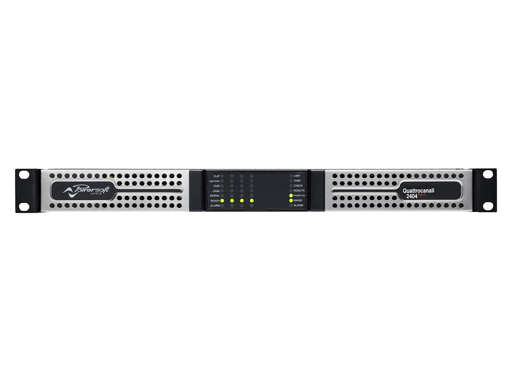 Quattrocanali 2404 DSP  D 2400W/4-Channel Flexible Amplifier with DSP and Dante by Powersoft