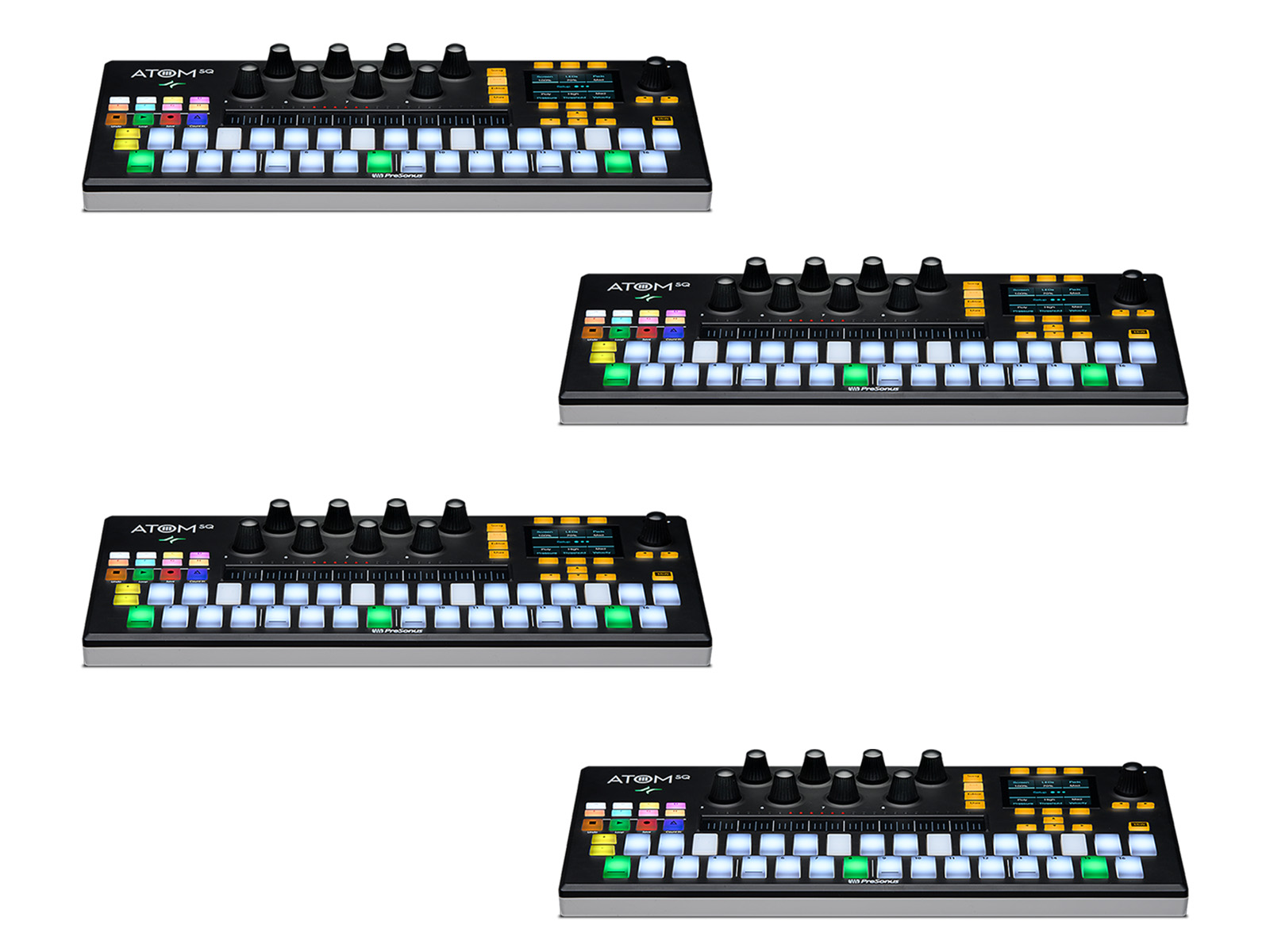 ATOM SQ (4) Hybrid MIDI Keyboard/Pad Performance and Production Controller (4 Qty) by PreSonus