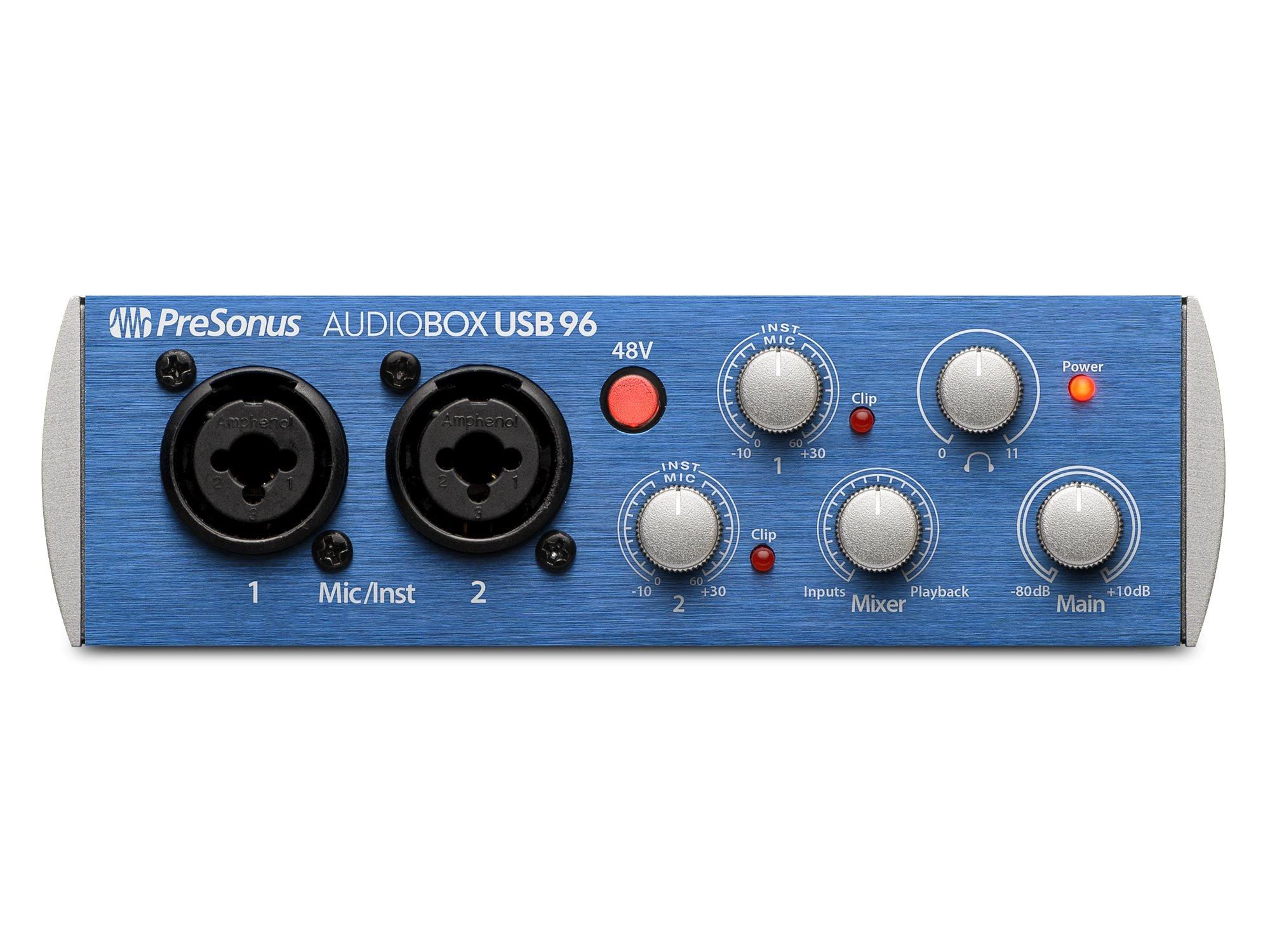 AudioBox USB 96 2x2 USB 2.0 Recording System/96kHz Audio Interface by PreSonus