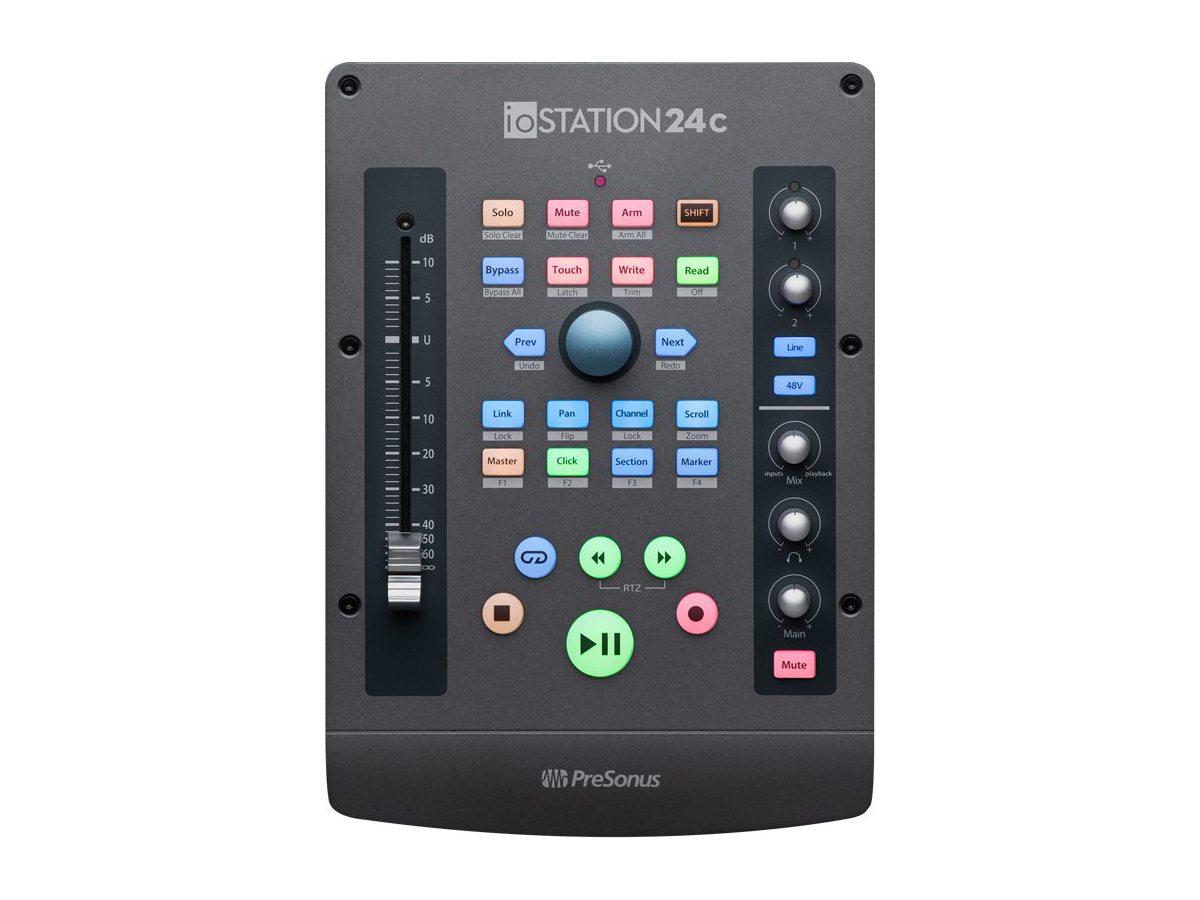 ioStation 24c 2x2 USB-C compatible audio interface and production controller by PreSonus