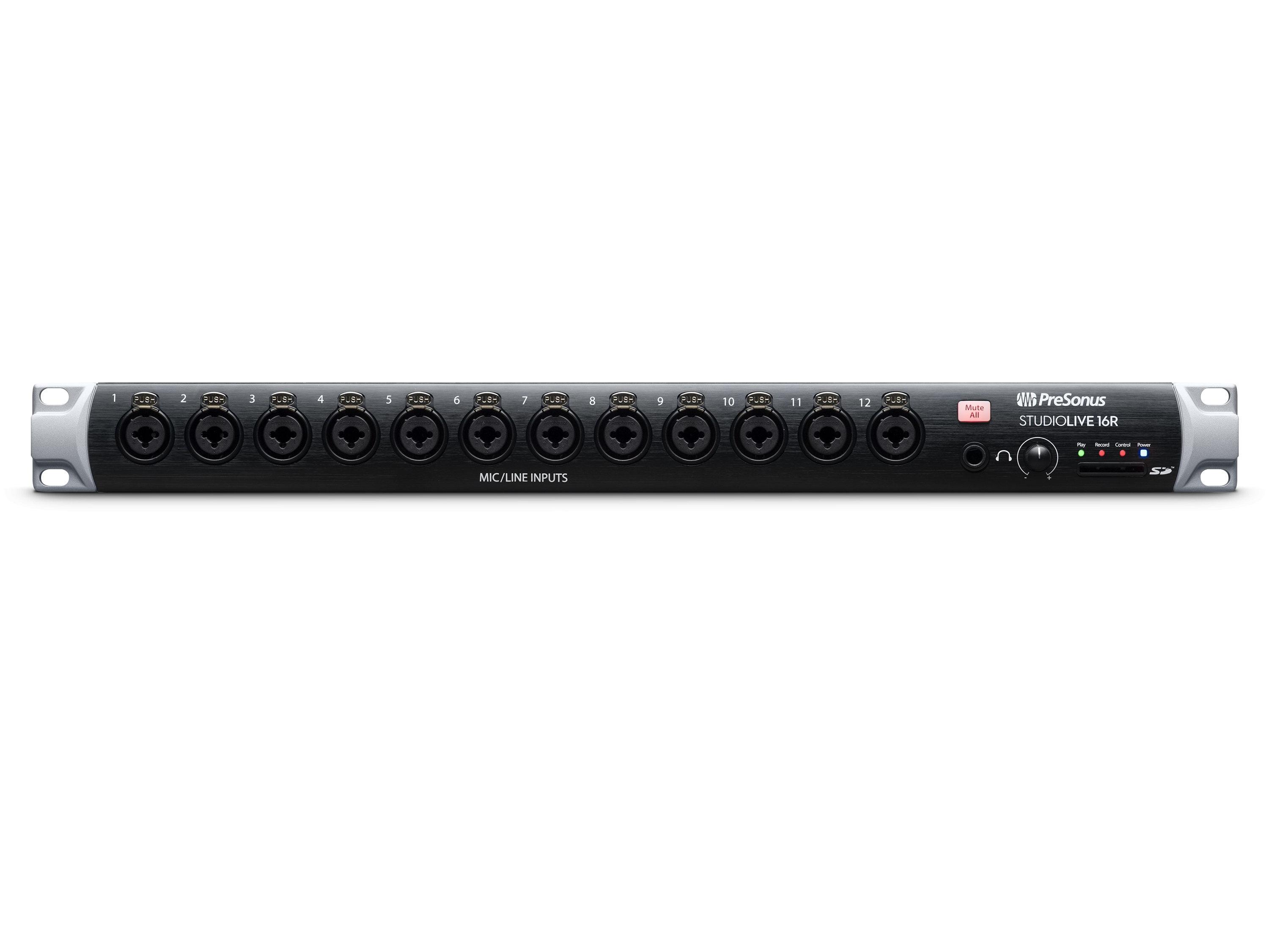 StudioLive 16R 16x8 Digital Rack Mixer with 16 Recallable XMAX Preamps by PreSonus