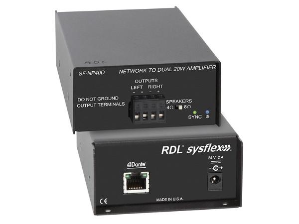 SF-NP40D Network to 40 W Stereo Power Amplifier by RDL