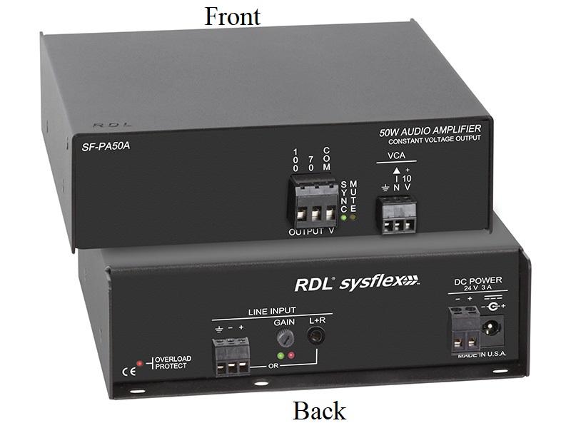 SF-PA50A 50 W Mono Audio Amplifier/70 or 100 V by RDL