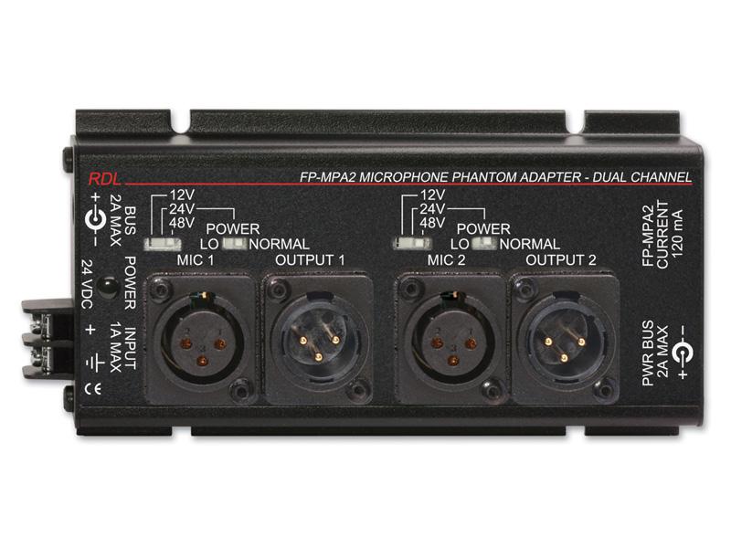 FP-MPA2 Dual Mic Phantom Adapter 12/24/48 V - XLR by RDL
