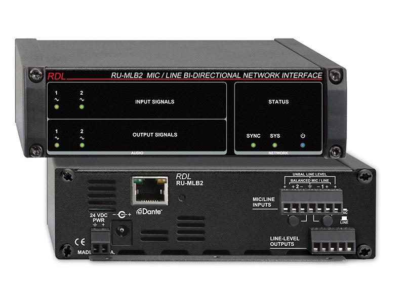 RU-MLB2 2x2 Mic/Line Bi-Directional Network Interface by RDL